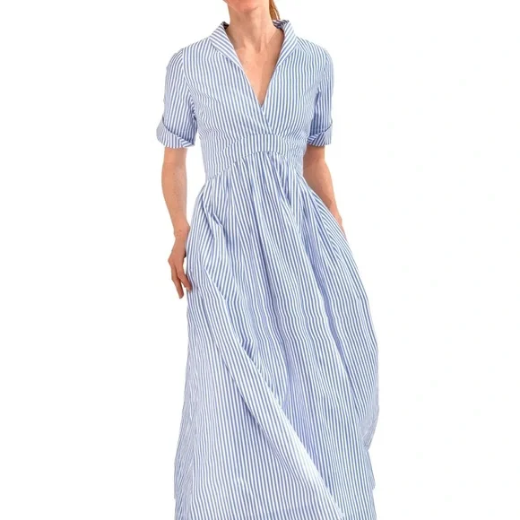 Gretchen Scott Designs Light Blue June  Midi  Dress Large - Picture 6 of 15